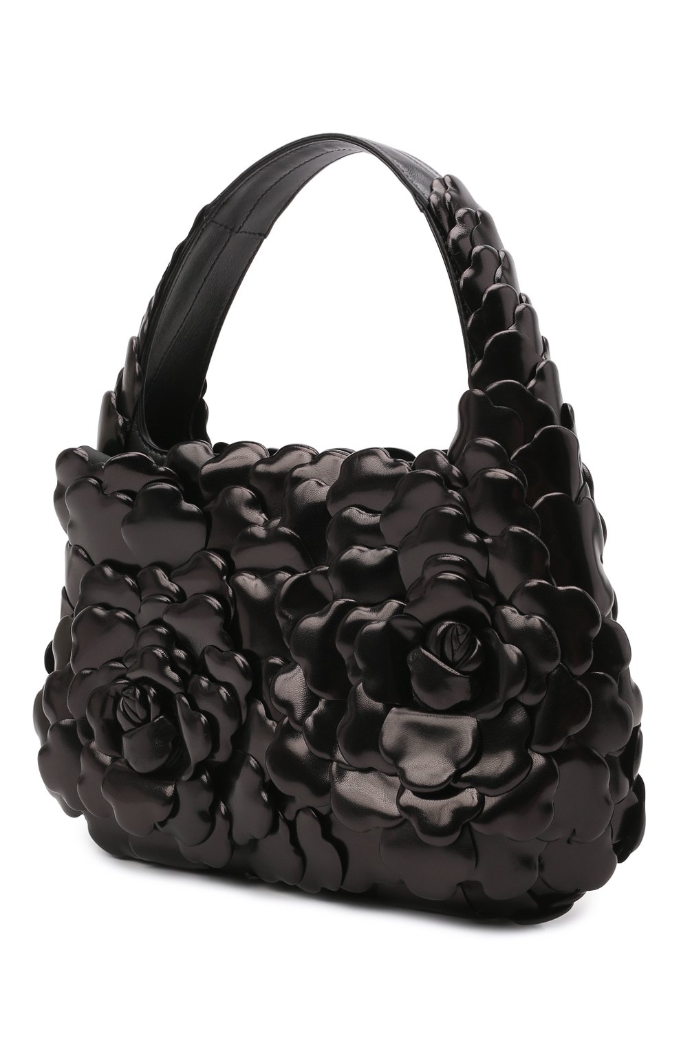 Женская сумка atelier rose VALENTINO черного цвета, арт. VW0B0I57/JBZ | Фото 3 (Сумки-технические: Сумки top-handle; Размер: medium; Материал: Натуральная кожа; Региональные ограничения белый список (Axapta Mercury): RU)