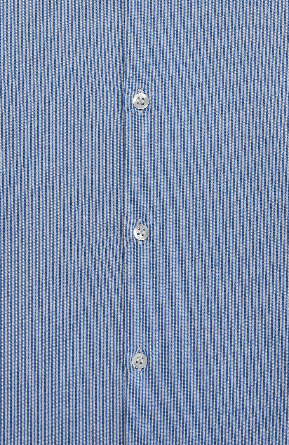 Детская хлопковая рубашка ALETTA голубого цвета, арт. AM220777L-33/4A-8A | Фото 3 (Рукава: Длинные; Материал внешний: Хлопок; Стили: Классический)