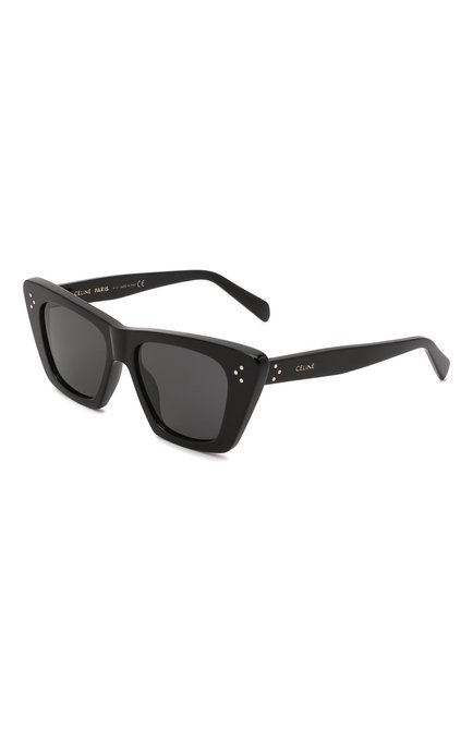 Женские солнцезащитные очки CELINE EYEWEAR черного цвета по цене 39950 руб., арт. CL40187I 01A | Фото 1