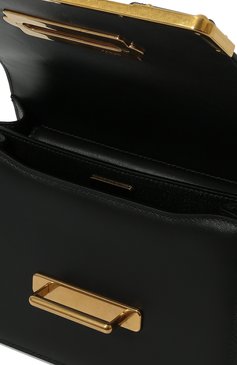 Женская сумка cahier PRADA черного цвета, арт. 1BD045-2AIX-F0002-XCH | Фото 5 (Сумки-технические: Сумки через плечо; Материал: Натуральная кожа; Размер: mini; Ремень/цепочка: На ремешке)