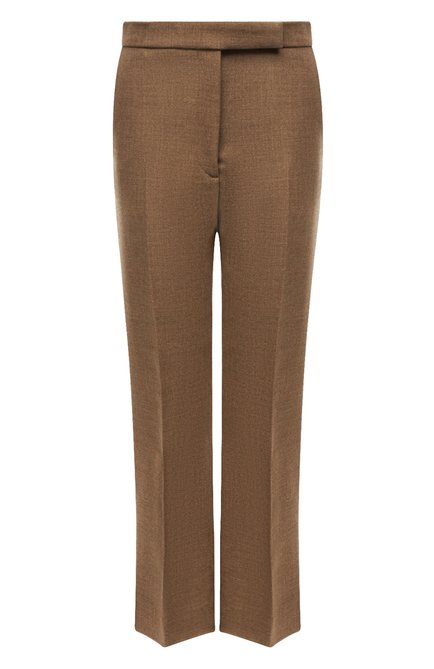 Женские шерстяные брюки TOTÊME коричневого цвета по цене 37450 руб., арт. 221-222-704 | Фото 1