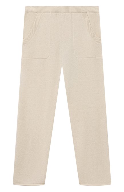 Детские кашемировые брюки OSCAR ET VALENTINE кремвого цвета по цене 19000 руб., арт. W23PAN01M | Фото 1