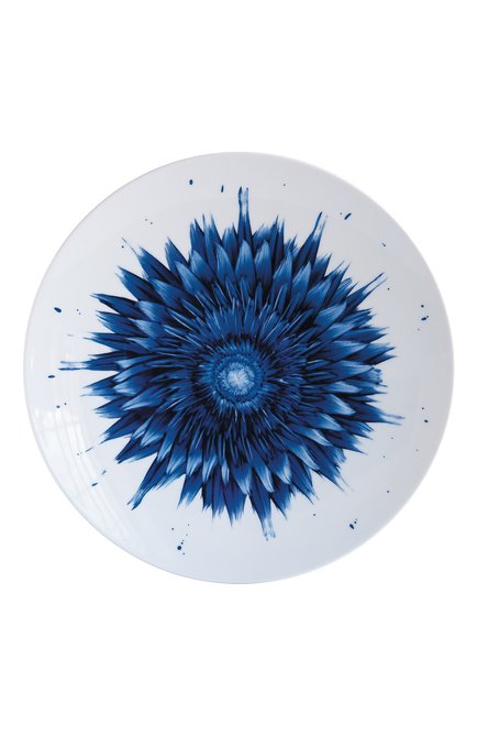 Тарелка обеденная in bloom flower  BERNARDAUD синего цвета, арт. 1768/23130 | Фото 1 (Интерьер_коллекция: In Bloom; Ограничения доставки: fragile-2)