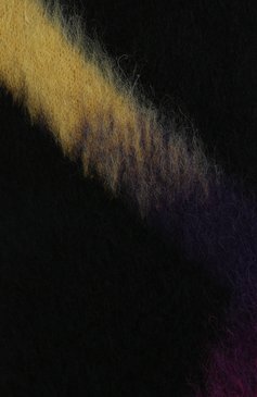 Женский шарф OFF-WHITE черного цвета, арт. 0WMA018E20KNI0011084 | Фото 2 (М�атериал: Текстиль, Шерсть, Синтетический материал)