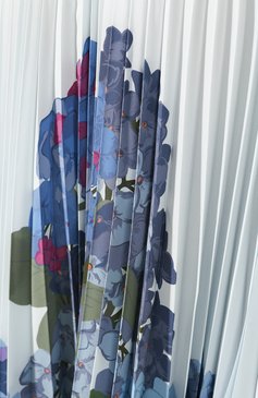 Женская шелковая юбка VALENTINO голубого цвета, арт. TB3RA5K157D | Фото 5 (Материал внешний: Шелк; Женское Кросс-КТ: Юбка-одежда; Длина Ж (юбки, платья, шорты): Миди)