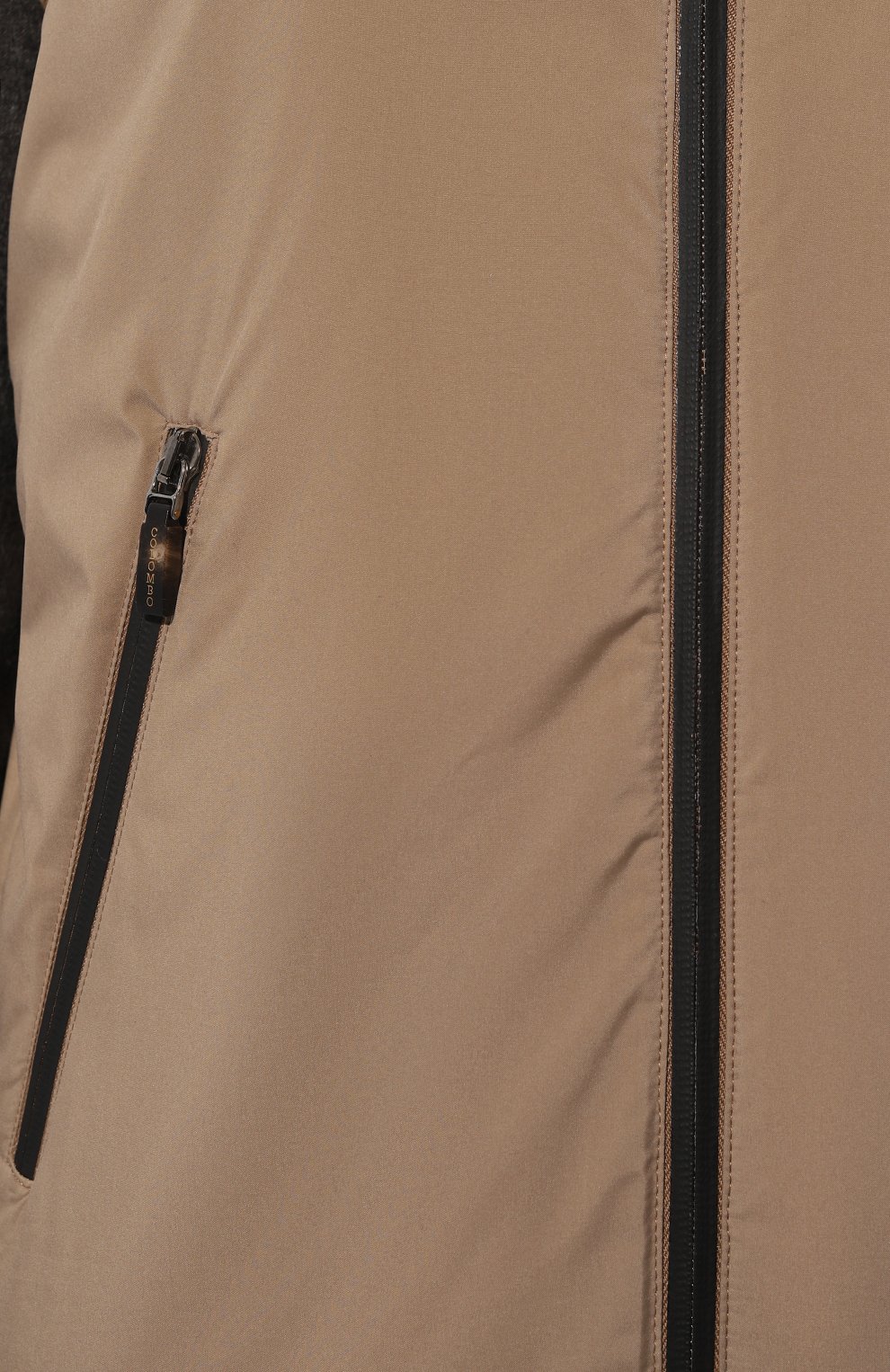 Мужская утепленная куртка COLOMBO серого цвета, арт. GB00197/TT00107 | Фото 5 (Кросс-КТ: Куртка; Матери ал утеплителя: Шерсть; Рукава: Длинные; Материал внешний: Синтетический материал; Мужское Кросс-КТ: утепленные куртки; Материал сплава: Проставлено; Драгоценные камни: Проставлено; Длина (верхняя одежда): Короткие; Стили: Кэжуэл)