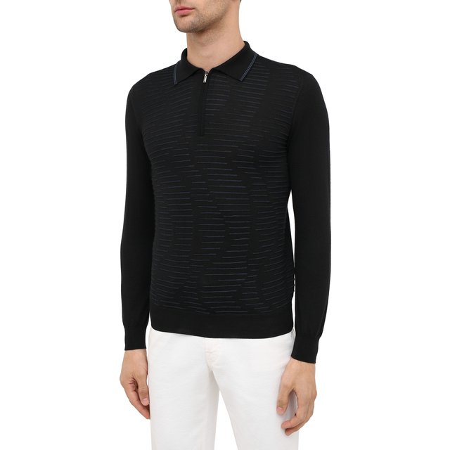 Поло из кашемира и шелка Zilli  MBU-PZ082-VAWA1/ML01 Фото 4