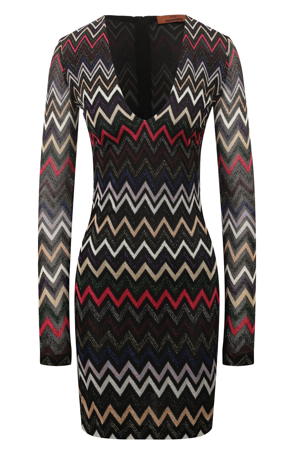 Женское черное платье из вискозы MISSONI купить в интернет-магазине ЦУМ ...