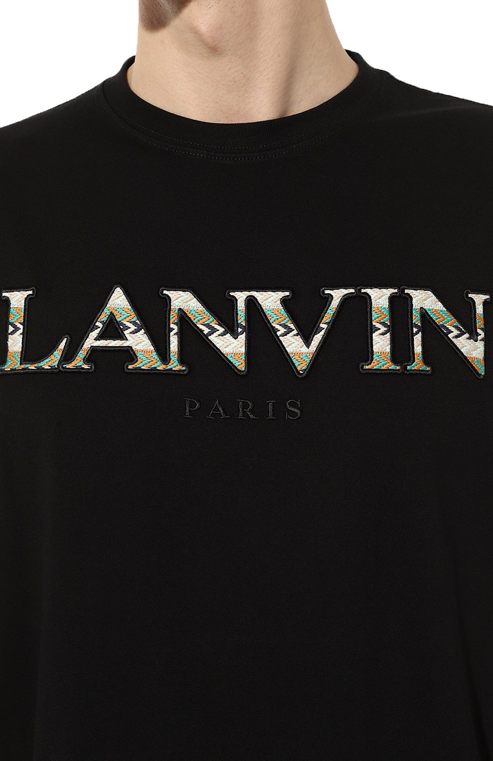 Хлопковая футболка Lanvin  RМ TS0005/J207 Фото 5