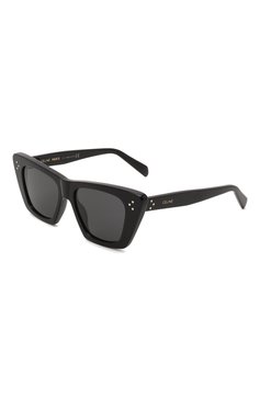 Женские солнцезащитные очки CELINE EYEWEAR черного цвета, арт. CL40187I 01A | Фото 1 (Тип очков: С/з; Очки форма: Cat-eye)