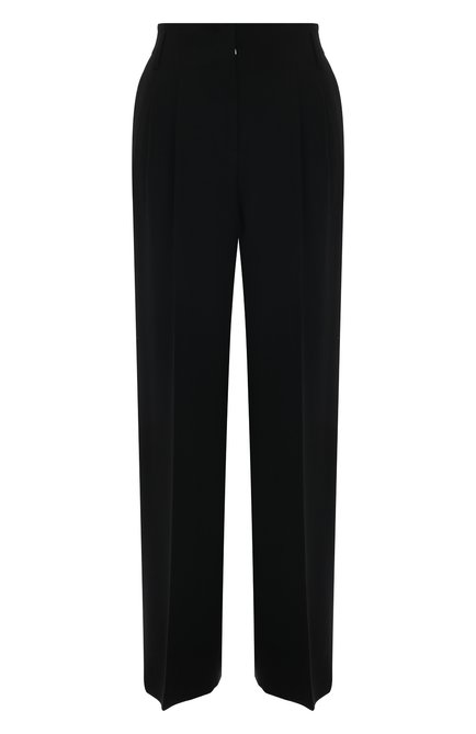 Женские шерстяные брюки WINDSOR черного цвета, арт. 52 DH133/10014498 | Фото 1 (Длина (брюки, джинсы): Стандартные; Драгоценные камни: Проставлено; Материал сплава: Проставлено; Материал внешний: Шерсть)
