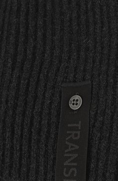 Мужская шерстяная шапка TRANSIT темно-серого цвета, арт. HATUTRV17526 | Фото 3 (Материал: Текстиль, Шерсть; Кросс-КТ: Трикотаж; Материал сплава: Проставлено; Нос: Не проставлено)