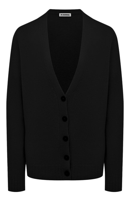 Женский шерстяной кардиган JIL SANDER черного цвета по цене 0 руб., арт. J02GP0055-J14506 | Фото 1