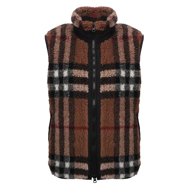 Жилет из шерсти и кашемира Hillend Burberry 8044410