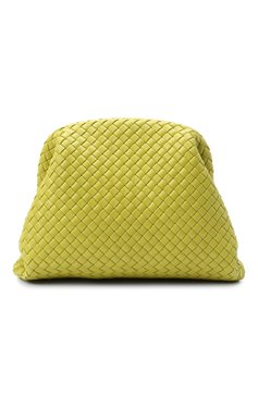 Женский клатч pouch BOTTEGA VENETA светло-зеленого цвета, арт. 639296/V01D0 | Фото 1 (Размер: medium; Материал: Натуральная кожа; Региональные ограничения белый список (Axapta Mercury): RU; Женское Кросс-КТ: Клатч-клатчи)