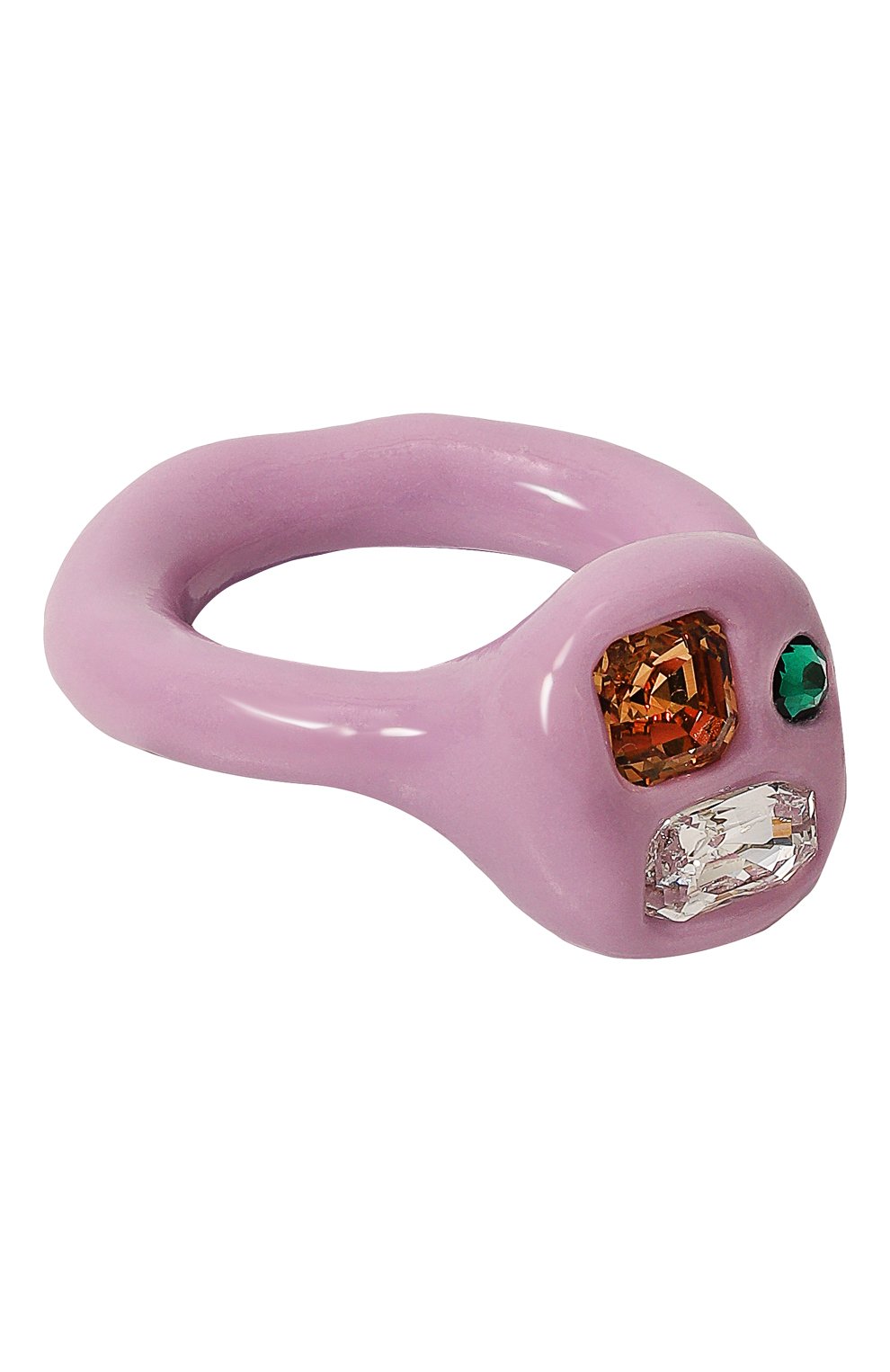 Женское кольцо LILI ARCHIVE фиолетового цвета, арт. RMMIX1 | Фото 1 (Материал: Кристаллы, Пластик, Керамика; Региональные ограничения белый список (Axapta Mercury): Не проставлено; Нос: Не проставлено)