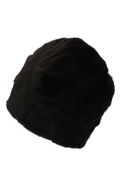 Мужская шапка из меха колонка FURLAND черного цвета, арт. 0105108150101200000 | Фото 2 (Материал: Натуральный мех)