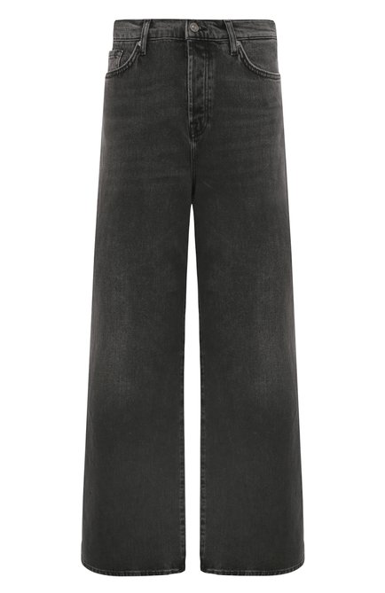 Женские джинсы 7 FOR ALL MANKIND темно-серого цвета, арт. JSZ0C310LI | Фото 1 (Материал внешний: Хлопок; Драгоценные камни: Проставлено; Материал сплава: Проставлено; Длина (брюки, джинсы): Стандартные)