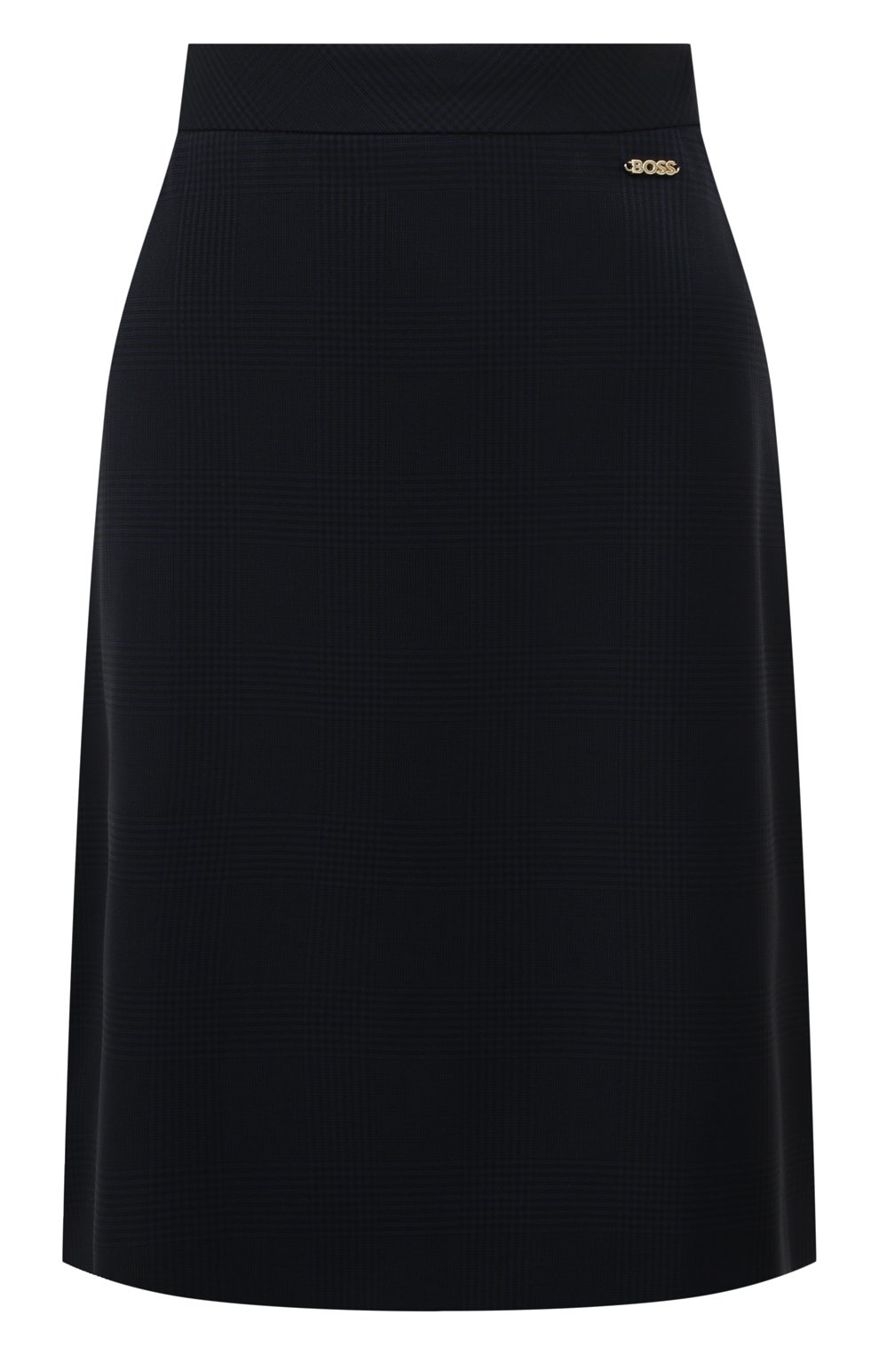 Женская темно-синяя шерстяная юбка BOSS купить в интернет-магазине ЦУМ ...