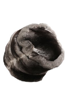 Женская шапка из меха шиншиллы FURLAND серого цвета, арт. 0016304710023200000 | Фото 2 (Материал: Натуральный мех)