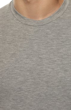 Мужская футболка TOM FORD серого цвета, арт. T4M081410 | Фото 5 (Кросс-КТ: домашняя одежда; Рукава: Короткие; Материал внешний: Синтетический материал, Хлопок; Длина (для топов): Стандартные; Материал сплава: Проставлено; Драгоценные камни: Проставлено)