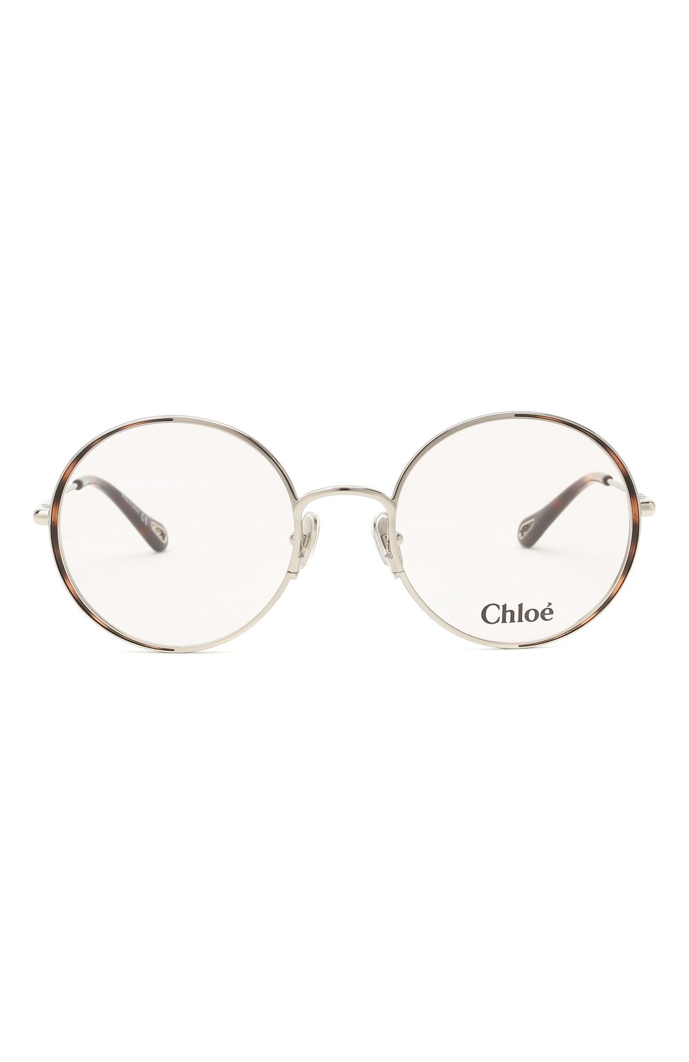 Женские оправа CHLOÉ серебряного цвета, арт. CH0040 003 | Фото 3 (Региональные ограничения белый список (Axapta Mercury): RU; Тип очков: Оправа; Оптика Гендер: оптика-женское; Очки форма: Круглые)