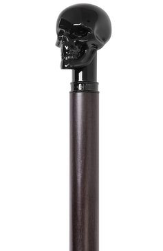 Мужской зонт-трость с фигурной ручкой ALEXANDER MCQUEEN черного цвета, арт. 500677/4A40Q | Фото 5 (Материал: Текстиль, Синтетический материал; Статус проверки: Проверено, Проверена категория)
