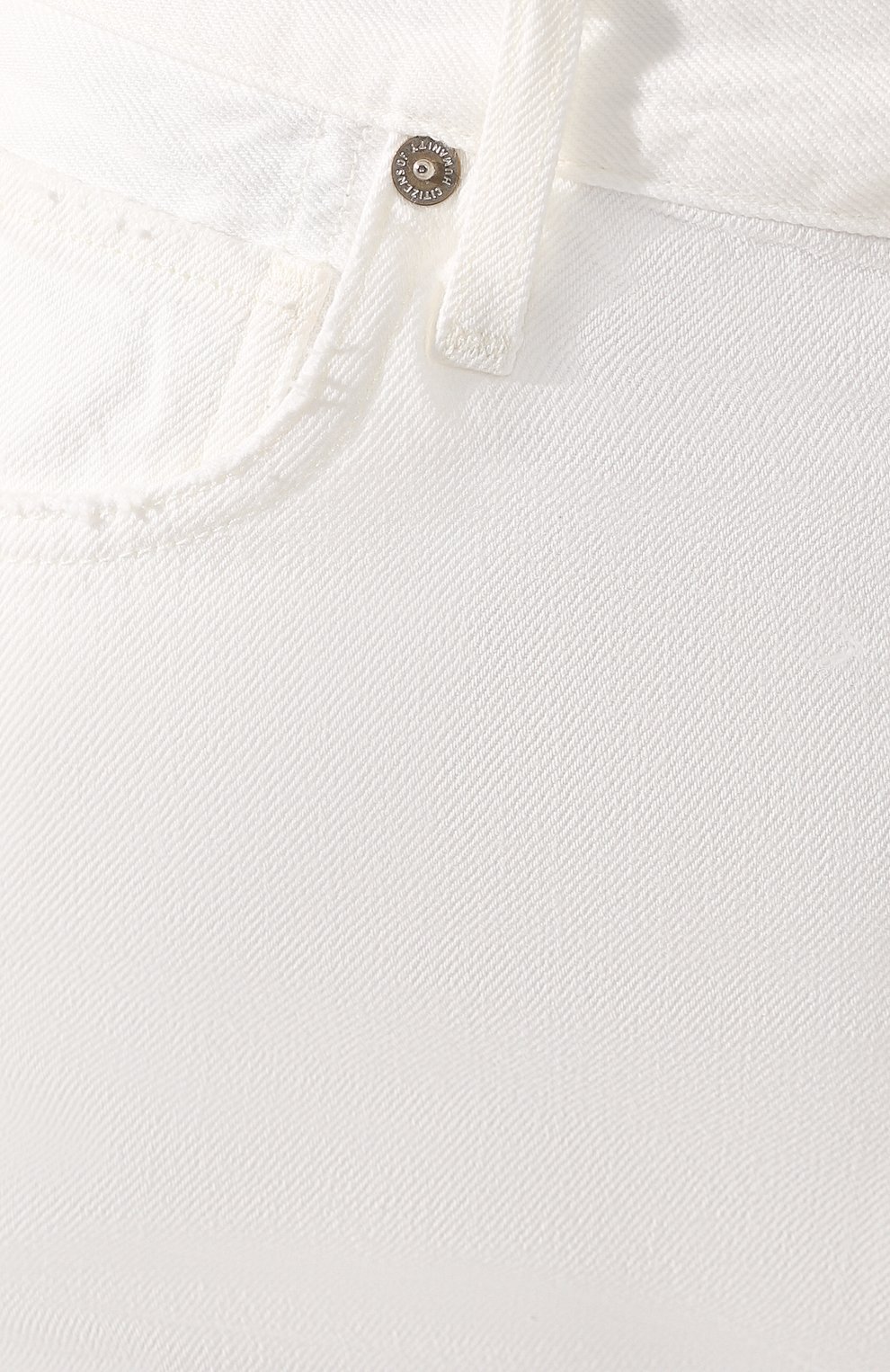 Женские джинсовые шорты CITIZENS OF HUMANITY белого цвета, арт. 90000-1114 | Фото 5 (Женское Кросс-КТ: Шорты-одежда; Кросс-КТ: Деним; Материал внутренний: Не назначено; Длина Ж (юбки, платья, шорты): Мини; Материал сплава: Проставлено; Материал внешний: Хлопок, Деним; Драгоценные камни: Проставлено; Стили: Кэжуэл; Статус проверки: Проверена категория)