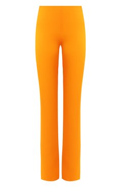 Женские брюки VERSACE оранжевого цвета, арт. A85357/A220957 | Фото 1 (Длина (брюки, джинсы): Удлиненные; Женское Кросс-КТ: Брюки-одежда; Силуэт Ж (брюки и джинсы): Прямые; Материал сплава: Проставлено; Материал внешний: Вискоза; Драгоценные камни: Проставлено; Статус проверки: Проверена категория)