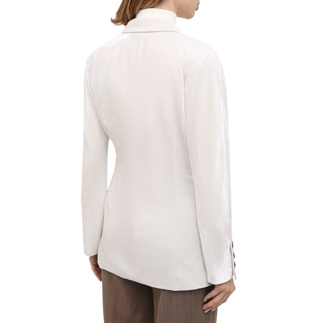 Жакет из вискозы и шелка Giorgio Armani  0SHGG0D5/T01I7 Фото 5