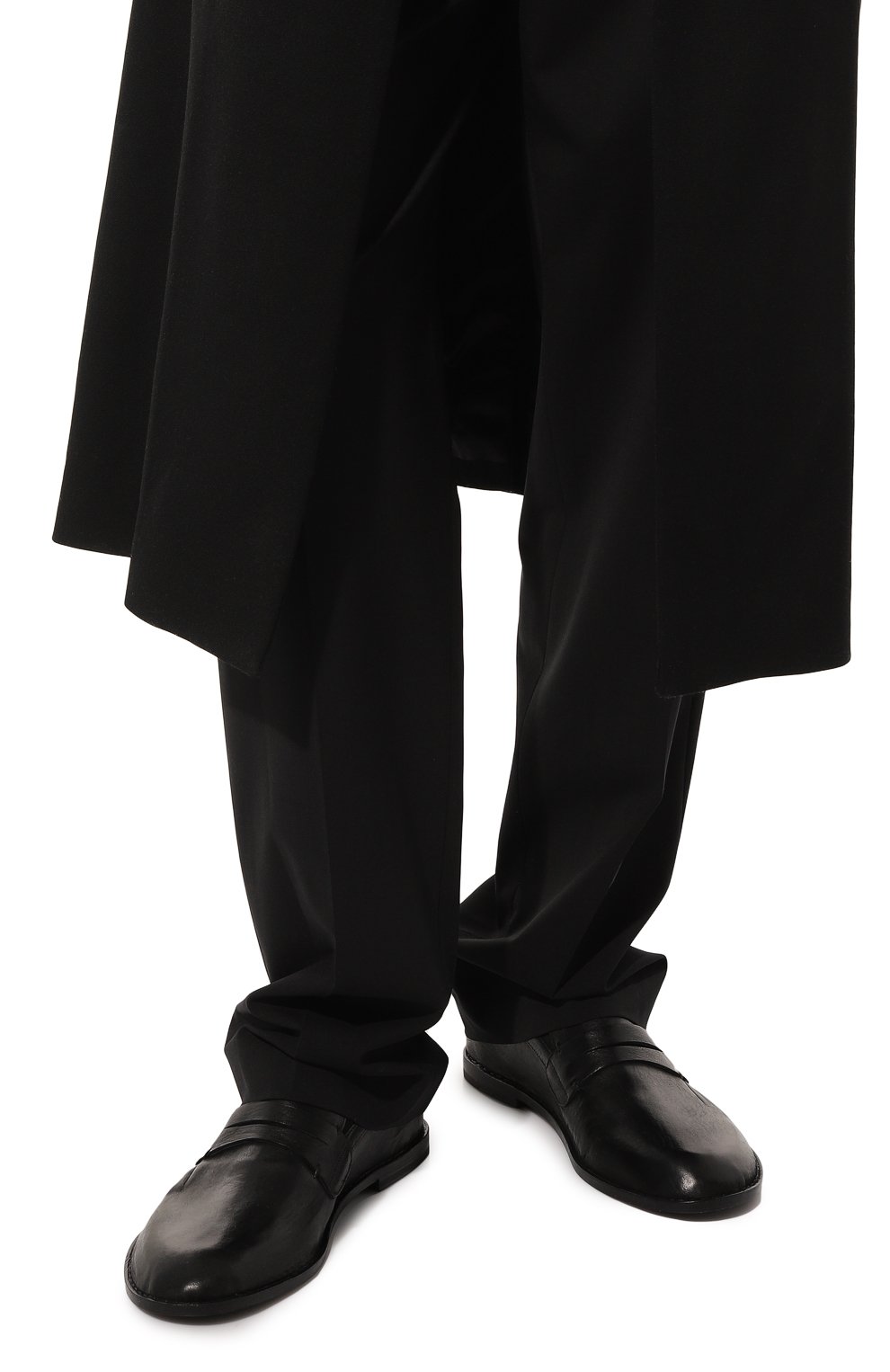 Мужские кожаные пенни-лоферы MATTIA CAPEZZANI черного цвета, арт. M2266/BAND0LER0 | Фото 3 (Материал внутренний: Натуральная кожа; Материал сплава: Проставлено; Нос: Не проставлено; Стили: Кэжуэл)