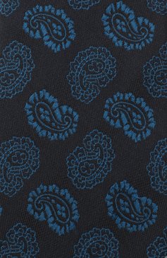Мужской шелковый галстук ZEGNA COUTURE черного цвета, арт. Z8C01/15C | Фото 3 (Принт: С принтом; Материал: Текстиль, Шелк; Материал сплава: Проставлено; Нос: Не проставлено)