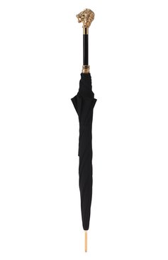 Мужской зонт-трость PASOTTI OMBRELLI черного цвета, арт. 479/RAS0 0XF0RD/18/W37 | Фото 4 (Материал: Текстиль, Синтетический материал, Металл)