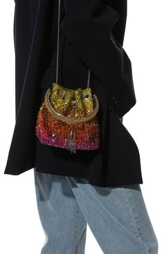 Женская сумка bon bon JIMMY CHOO разноцветного цвета, арт. BONBONXDR | Фото 2 (Женское Кросс-КТ: Вечерняя сумка; Материал: Пластик; Сумки-технические: Сумки top-handle; Размер: mini; Ремень/цепочка: На ремешке)