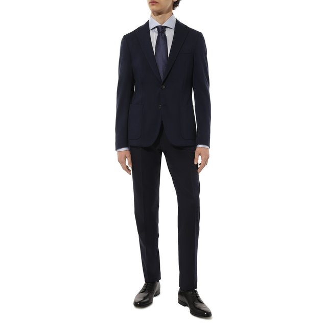 фото Брюки из шерсти и хлопка corneliani