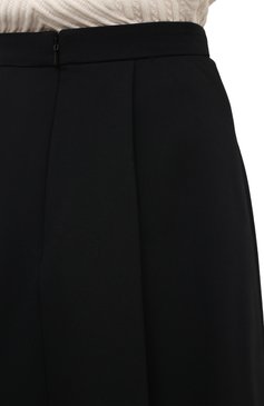 Женская юбка из шерсти и шелка ALEXANDER MCQUEEN черного цвета, арт. 639987/QJAAA | Фото 6 (Материал внешний: Шерсть; Женское Кросс-КТ: Юбка-одежда; Материал подклада: Синтетический материал; Длина Ж (юбки, платья, шорты): До колена)