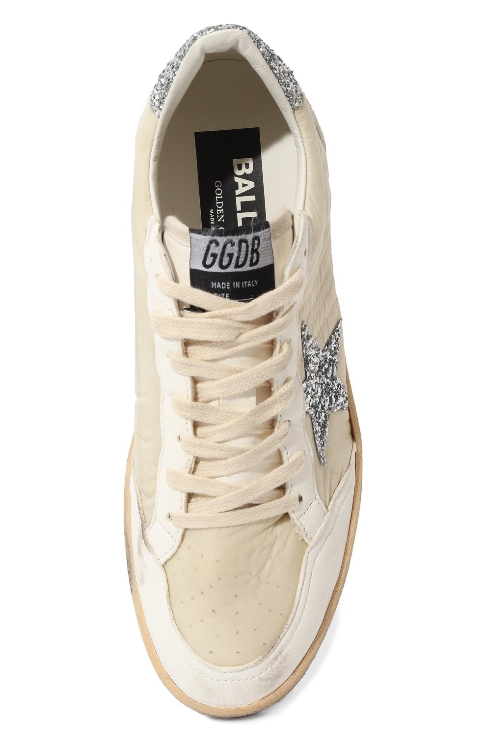 Комбинированные кеды Ball Star Golden Goose Deluxe Brand  GWF00117/F00414 Фото 6