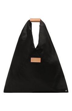Женский сумка japanese large MM6 черного цвета, арт. S54WD0039/P5543 | Фото 1 (Сумки-технические: Сумки-шопперы; Материал сплава: Проставлено; Материал: Текстиль; Драгоценные камни: Проставлено; Размер: large)