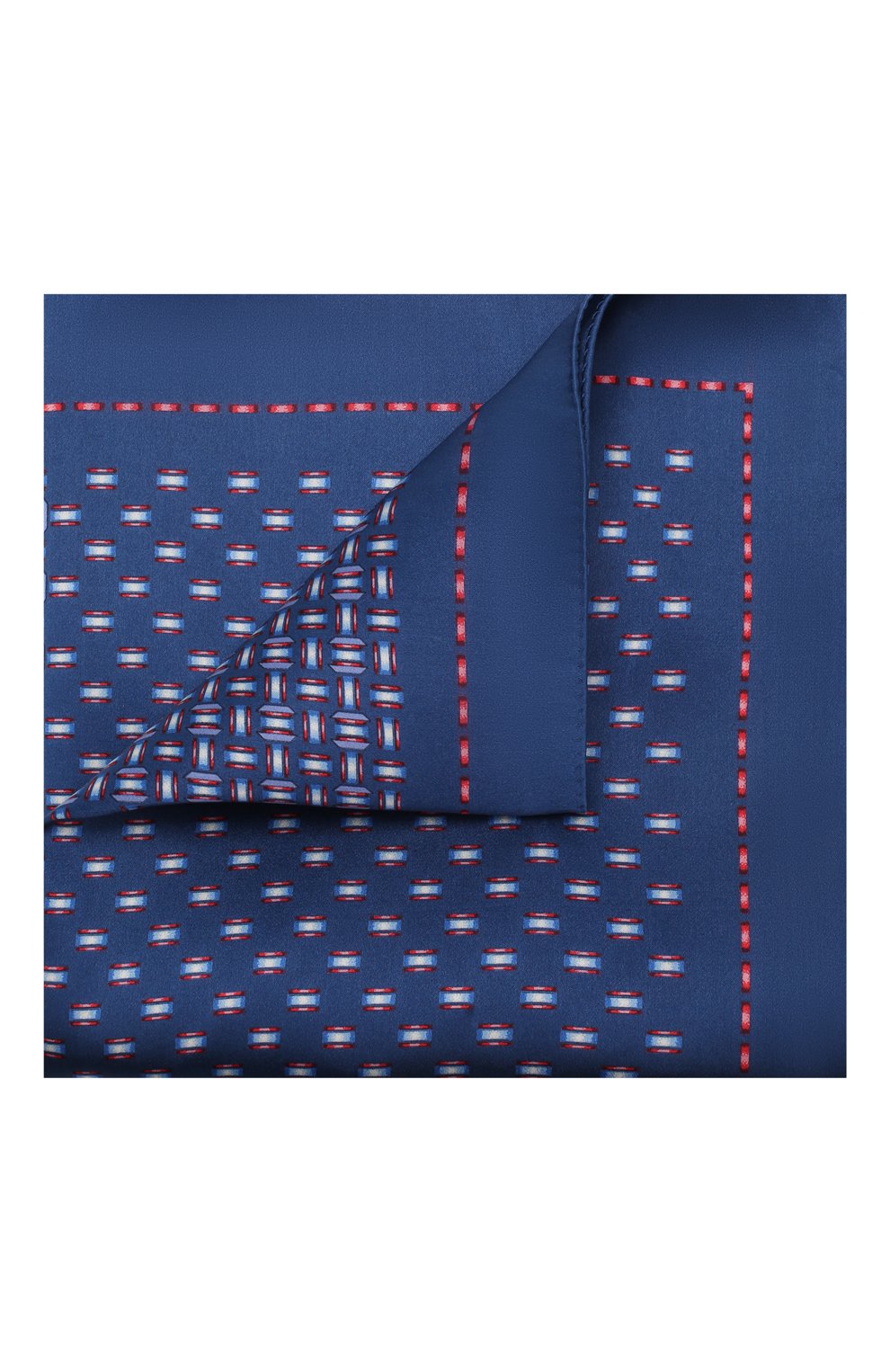 Мужской комплект из галстука и платка LANVIN синего цвета, арт. 4256/TIE SET | Фото 4 (Материал: Текстиль, Шелк)
