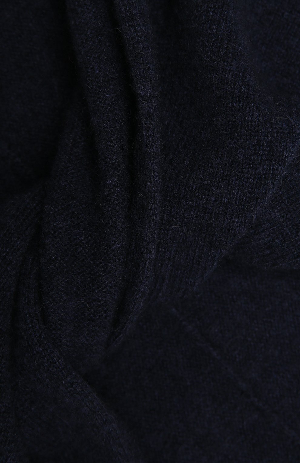 Женский кашемировый шарф-снуд TEGIN синего цвета, арт. 3169 | Фото 3 (Материал: Текстиль, Кашемир, Шерсть)