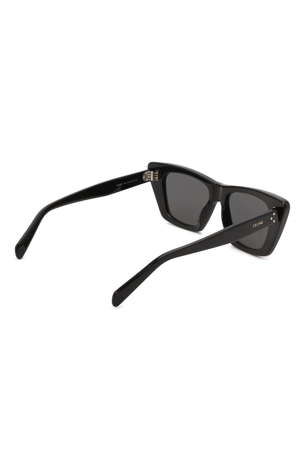 Женские солнцезащитные очки CELINE EYEWEAR черного цвета, арт. CL40187I 01A | Фото 4 (Тип очков: С/з; Очки форма: Cat-eye)
