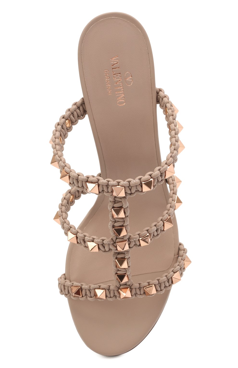 фото Кожаные мюли rockstud valentino