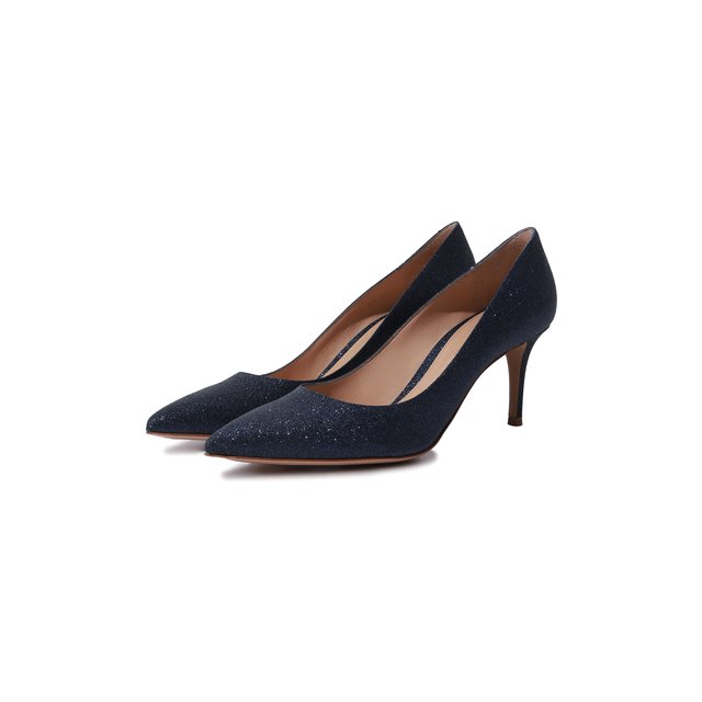 Текстильные туфли Gianvito 70 Gianvito Rossi G26770.70RIC.STHBLUU