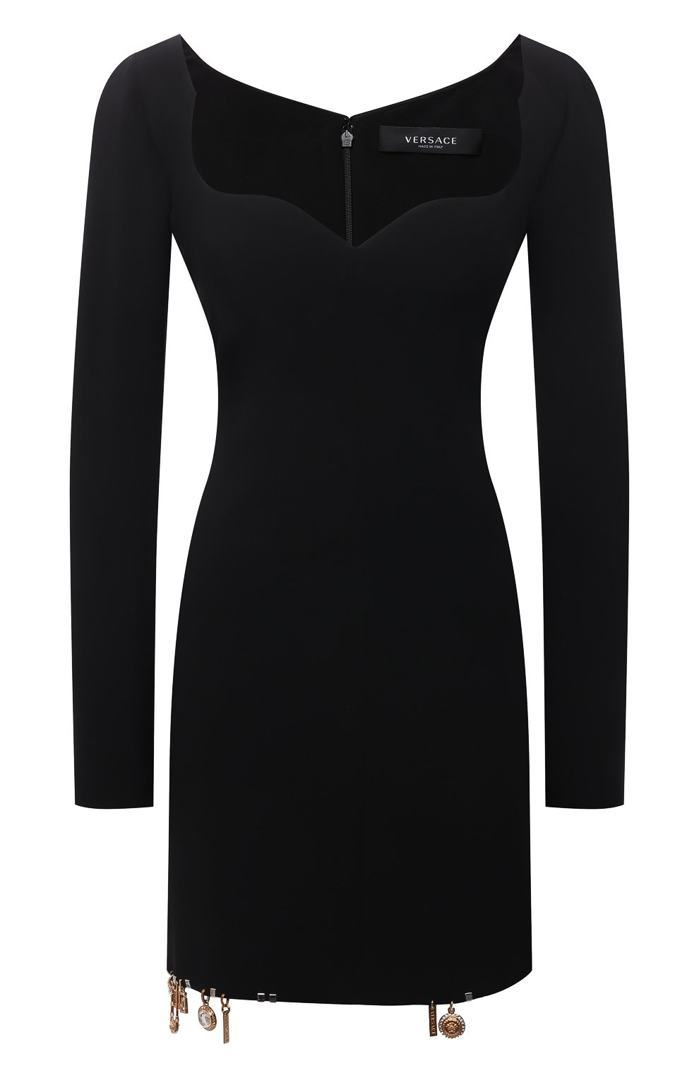 Женское черное шелковое платье VERSACE купить в интернет-магазине ЦУМ ...