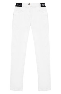 Детские джинсы с эластичным поясом GIVENCHY белого цвета, арт. H14055/6A-12A | Фото 1 (Детали: На резинке, Однотонный; Материал сплава: Проставлено, Проверено; Нос: Не проставлено; Материал внешний: Хлопок; Кросс-КТ: джинсы; Статус проверки: Проверено; Ростовка одежда: 8 лет | 128 см, 10 - 11 лет | 140 - 146см, 12 лет | 152 см)