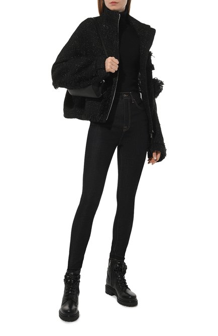 Женские кожаные ботинки RENE CAOVILLA черного цвета, арт. C11083-025/0001 | Фото 2