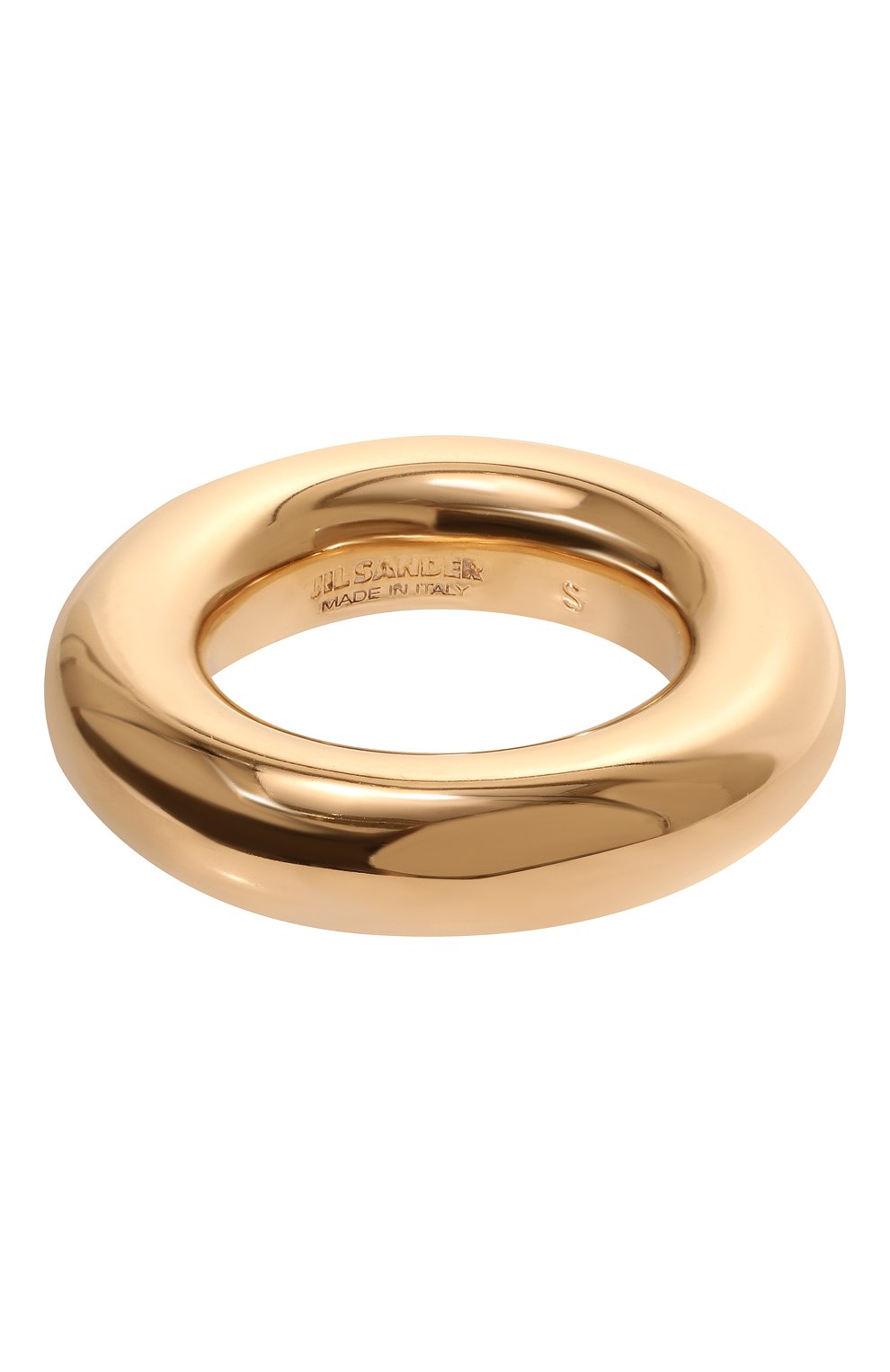 Женское кольцо JIL SANDER золотого цвета, арт. J56UQ0002 J12003/G0LD | Фото 1 (Региональные ограничения белый список (Axapta Mercury): Не проставлено; Нос: Не проставлено; Материал: Металл)