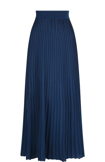 Женская юбка-миди из смеси кашемира и шелка LORO PIANA бирюзового цвета по цене 133500 руб., арт. FAI1841 | Фото 1
