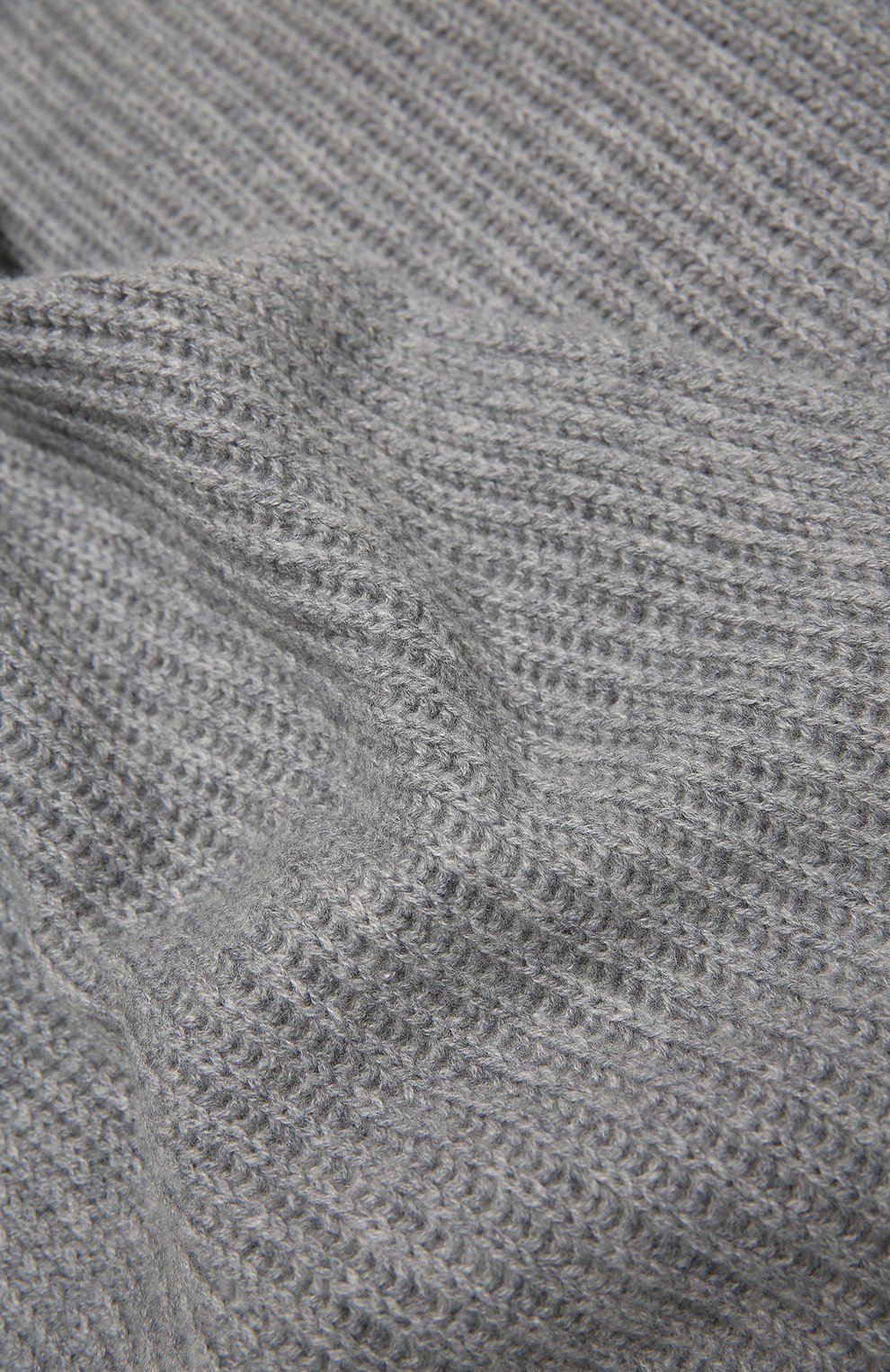 Детский кашемировый шарф IL GUFO серого цвета, арт. A20SP078EM300 | Фото 2 (Материал: Текстиль, Кашемир, Шерсть)