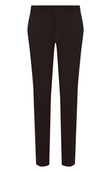Мужские хлопковые брюки ERMENEGILDO ZEGNA темно-коричневого цвета, арт. UCI14A6/TR14 | Фото 1 (Материал сплава: Проставлено; Длина (брюки, джинсы): Стандартные; Материал внешний: Хлопок; Драгоценные камни: Проставлено)